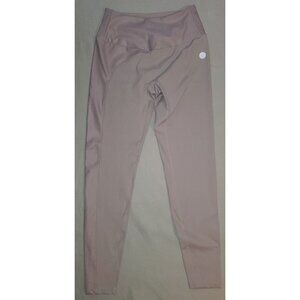 Enavant High Rise Lavendar Shimmer Activewear Crop Leggings Size S